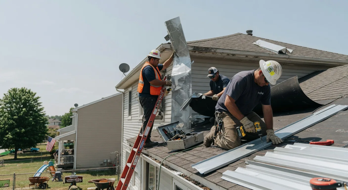 Storm Damage Metal Roof Repair in Scotland, GA